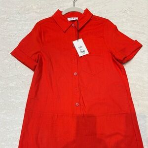 THML Red Short Sleeve Dress